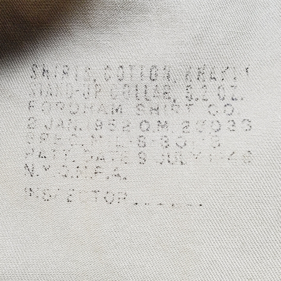 Vintage 1950s Khaki Shirt Fordham Clothing Co. Rare Excellent Condition size 15 - Picture 3 of 9